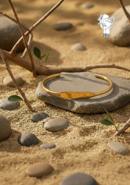 Rectangular Alloy Bangle with Laser Engraving