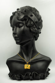 Evil Eye Necklace with Green Stone