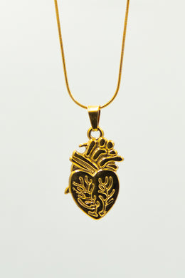 3D Engraved Heart Necklace