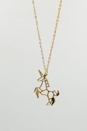Unicorn Necklace, Laser-Cut