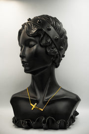 Slanted Cross Necklace