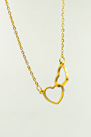 سلسلة قلبين مفرغين