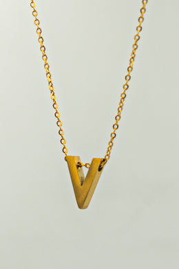 Letter V Necklace