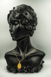 Rose Frame Mouse Tail Necklace