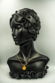 Rose Frame Mouse Tail Necklace