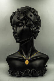 Sun Necklace with Oval Frame