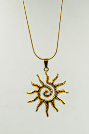 Spiral Sun Necklace