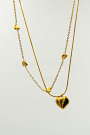 Double-Layer Heart Necklace