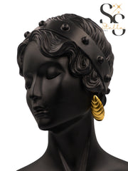 Faceted Teardrop-Like Earrings